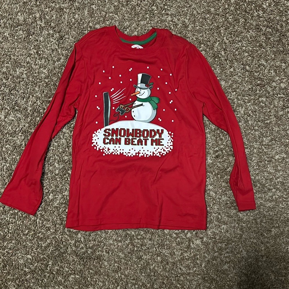 Holiday Time. Size 8 red long sleeve shirt